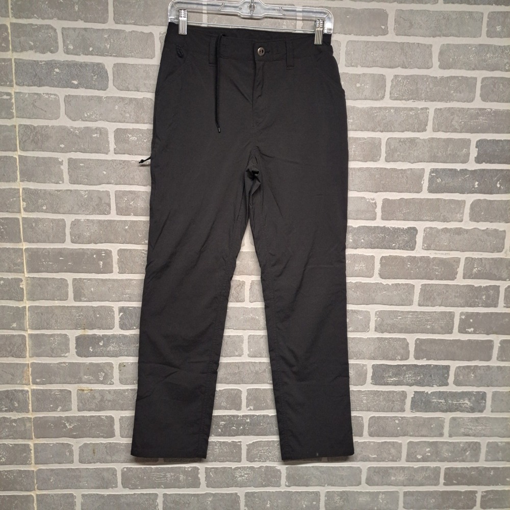 Patagonia Womens Straight Leg Black Nylon Pants Roll Up Hiking Outdoor  Size 4
